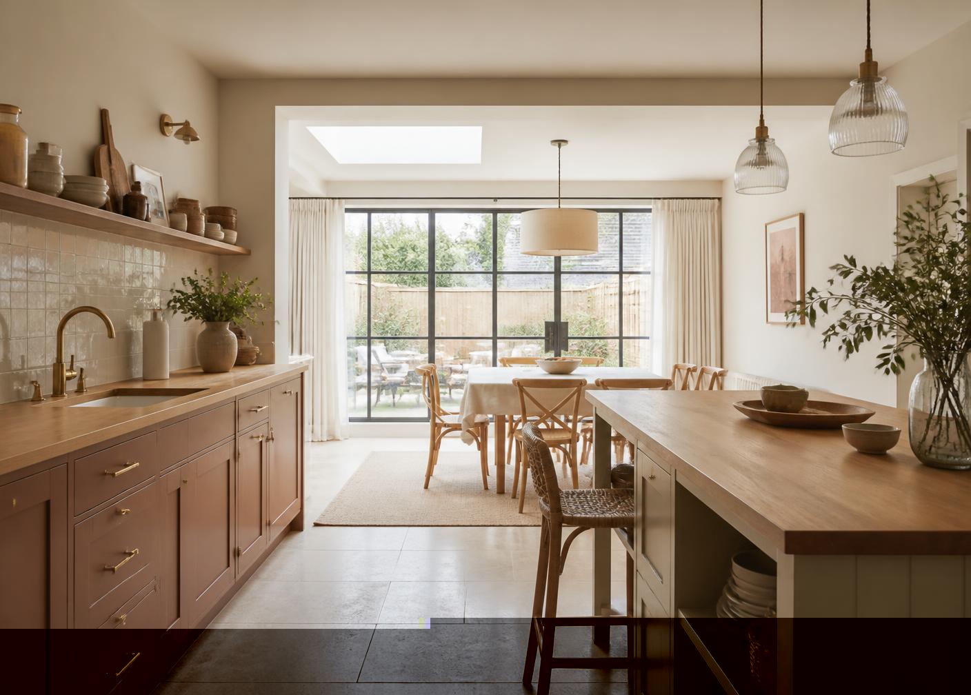 Renovated open-plan kitchen extension